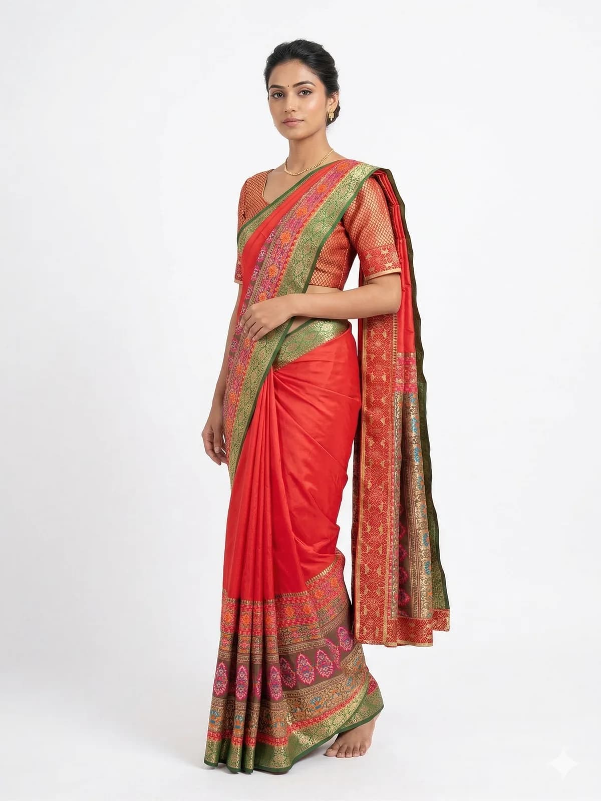Red Kanjeevaram Bridal Saree